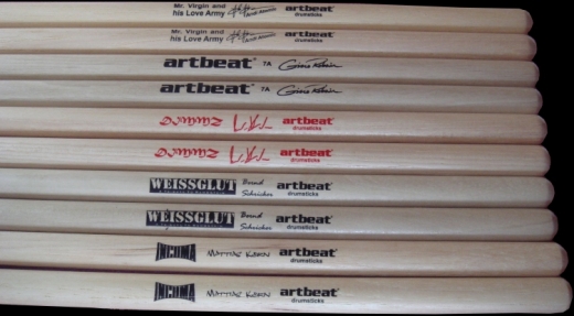 Custom personalized drumsticks Weißbuche (20 Paare)